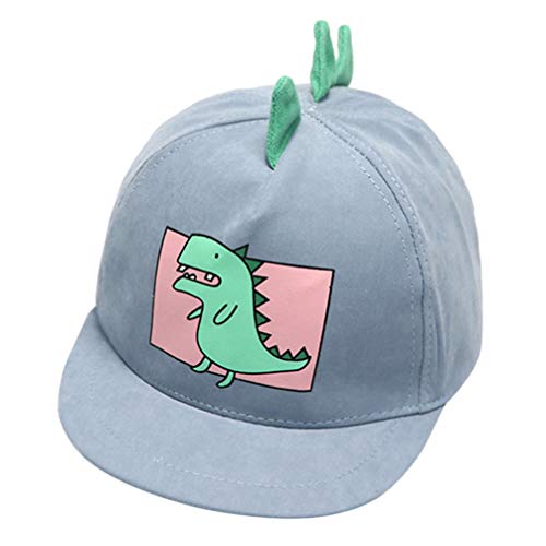 Boné infantil de verão PRETYZOOM chapéu de beisebol respirável sol boné dinossauro (azul claro, adeq