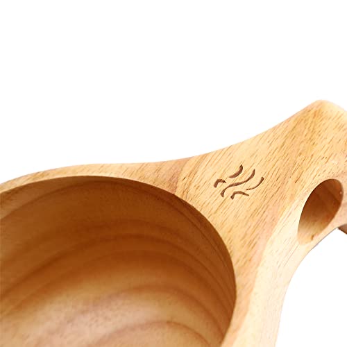 Fire-Maple Ancest Bushcraft Wooden Cup | Rubber Kuksa | Camping Wood Mug | 222G(7.8Oz) 300Ml(10Fl. Oz) | Durable And Lightweight Backpacking Stuff | Drinkware For Coffee Tea And Milk (Oracle (Water)) #TOP7