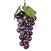 1 String 36 Grapes, Artificial Grapes Mini Frosted Grape Clusters Rubber Fake Grape Bundles Decorative Grapes Hanging Ornaments for Vintage Wedding Fruit Wine Faux Props, Purple