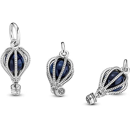 Blue Hot Air Balloon Charm Compatible with Pandora Charms Bracelets Travel Birthday Christmas2