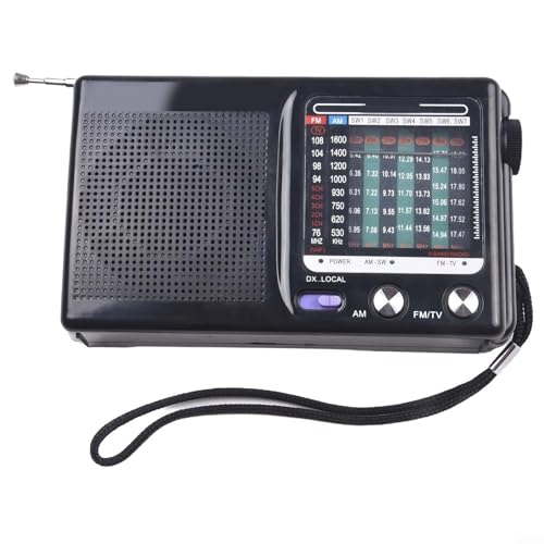 【Chiaro e suono】: dotata di un altoparlante integrato, questa mini radio offre un suono chiaro e chiaro. Puoi goderti l'ascolto della tua musica preferita, notizie e aggiornamenti meteo con eccellente.
