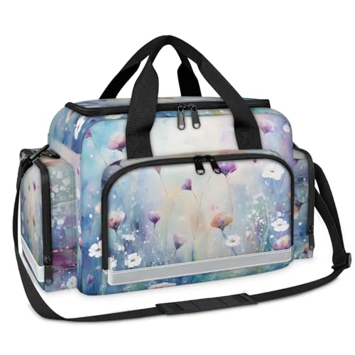 GzLeyigou First Aid Bags Empty, Cute Cherry Emergency Bag First Aid Kit Multiple Compartment Kit Carrier On Call Trauma Bag For Paramedics Emergency Medical Supplies Kit