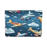 Funda protectora de piel sintética para portátil de 13 pulgadas, diseño de avión de dibujos animados, resistente al agua, para mujeres y hombres