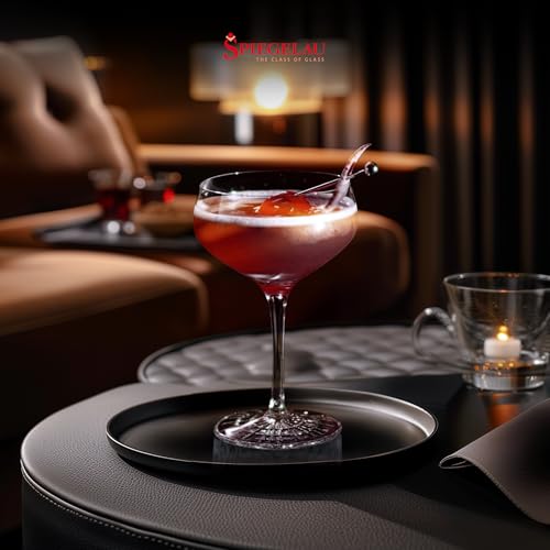 Spiegelau Prefect Coupette Cocktail Glasses, Coupe Martini Glasses, Stemmed Drinkware, European Crystal, Drinkware Glass Set of 4, 8.3 oz. - Thumbnail 7