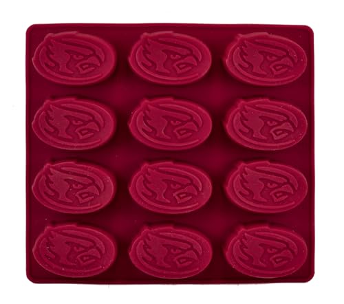 Set de 2 moldes de silicona para hielo y caramelos NCAA Iowa State miniatura 1
