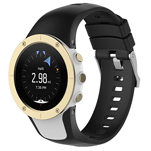 Hoopyeecase pulseira de relógio para Suunto Spartan Trainer Wrist HR, Substituição Suave Silicone Pu