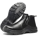 [LIZRHA] 安全靴 メンズ 作業靴 メンズ セーフティーシューズ 鋼先芯 あんぜん靴 安全長靴 耐摩耗性 快適 屋外作業用 軽量 通気性 滑り止 つま先保護 24.5-28CM