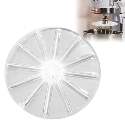 Stand Mixer Whisk Scraper – Anti-Splatter Baffle for 6-Wire Whisks, Fits 4.5qt & 5qt Tilt-Head Mixers – Bowl Wiper Attachment for Easy Cleaning, Multi-Purpose Kitchen Tool Mixer Splatter Guard (White)