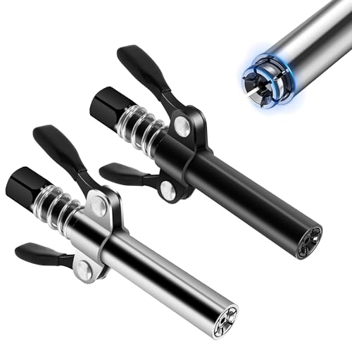 ShineJack Double Handles Grease Gun Coupler Tip 6 Thickened Jaws, ...