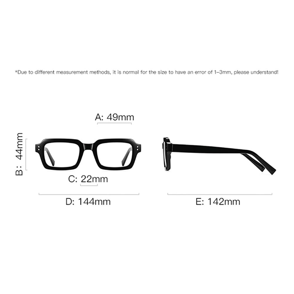 modne kwadratowe okulary z oprawką dla mężczyzn przezroczyste soczewki lekkie okulary dla kobiet octan unisex prezent