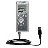 Gomadic USB Data Hot Sync Straight Cable for The Olympus WS-700M TipExchange Enabled