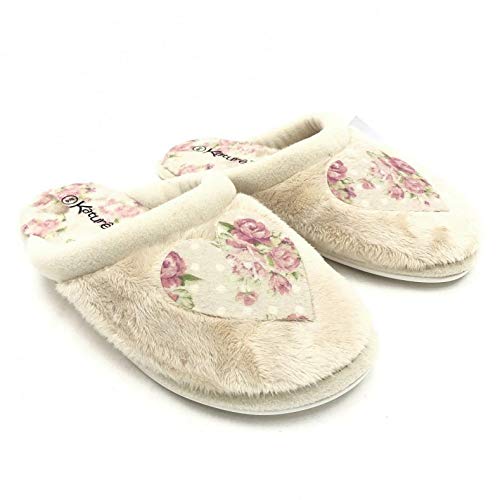 CHINELO KATURÊ PANTUFA PELO CORAÇÃO ROSAS FEMININO