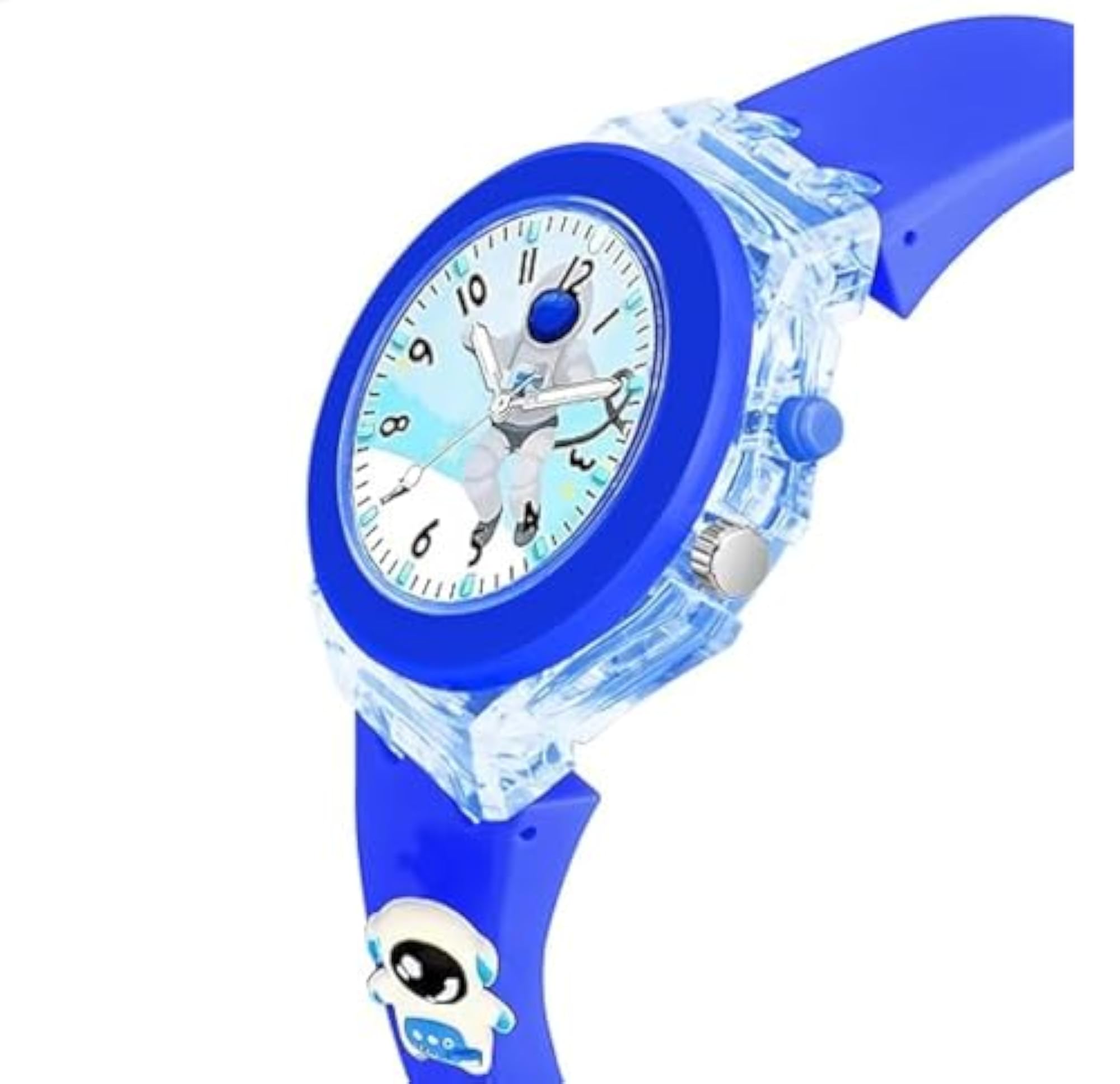 Kids' Multi-Color Light Cartoon Character Watch