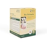GRÜNSPECHT Bio-Fettwolle – 50 g Schurwolle mit Lanolin zur natürlichen Pflege von Babyhaut & Brustwarzen, aus kontrolliert biologischer Tierhaltung, Spenderbox (638-K1)
