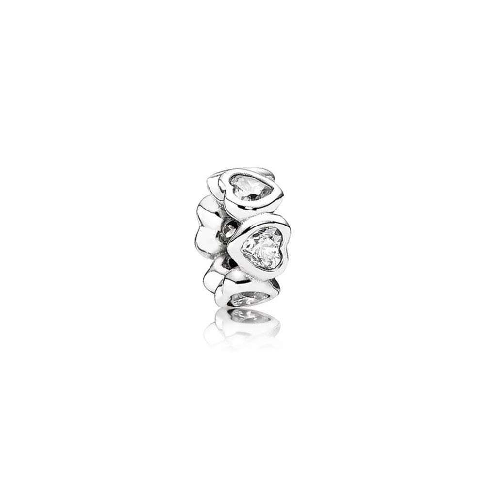 Abalorio de corazones de amor en plata para regalar a madres e hijas 3