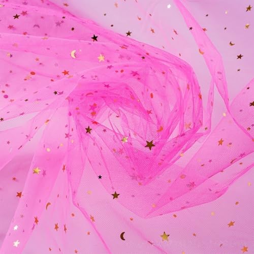 Tissu tulle à paillettes rose pour sublimer une décoration d'anniversaire féerique