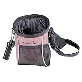 Sac de dressage pour chien - Sac de dressage pour chien - Sac banane Oxford - Sac banane pour l'extérieur - Sac de sortie portable pour chien avec ceinture réglable pour nourriture pour animaux