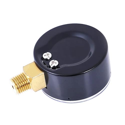 Miniatura 8 de Manómetro de presión relleno de glicerina de 2-12 pulgadas, caja de acero inoxidable 304 de 14 de pulgada NPT 0-30 psi, montaje trasero central