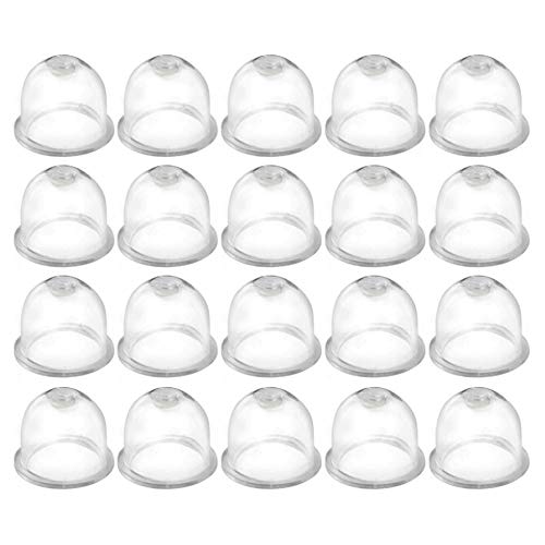 yyuezhi Carburador Cebador Bombillas Bomba Bombilla de Cebador de Combustible de Gasolina Bombilla de Cebado Bomba de Combustible Bombilla de Cebado Tapa de la Bomba de Bombillo 20 Piezas(19mm) Cover