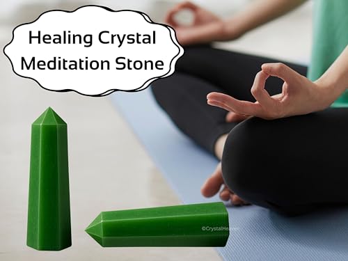 Image of Crystal Heaven Certified Green Aventurine Crystal Tower Obelisk Point For Chakra, Healing And Balancing - Aaa Grade Original Certified Gemstone Agate For Reiki Meditation Yoga Spiritual (2-3 Inches)