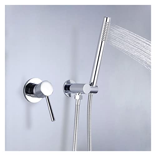 Pommeau de douche haute pression économie d'eau abs avec flexible et support