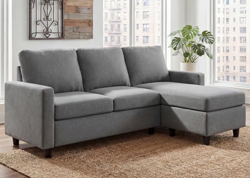 HONBAY Convertible Sectional Sofa, Convertible L Shaped...