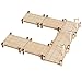 Modular Bridge, Dock, Walkway Basic Set 7PCS Wood Laser Cut Dungeon Terrain for D&D, Pathfinder, Dungeons & Dragons and Other Tabletop RPG