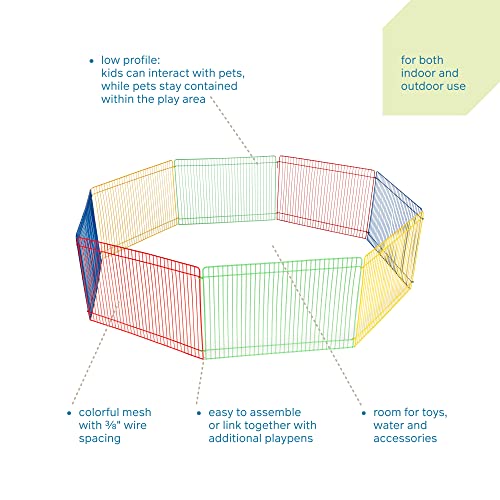Prevue Pet Products Multi-Color Small Pet Playpen 40090,13X35.87X8.67 Inch,13-Inch #TOP3