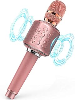 Karaoke-Wireless Microphone Bluetooth Speaker, Portable Professional Handheld Mic Singing Machine, Reverb/Duet,for Android