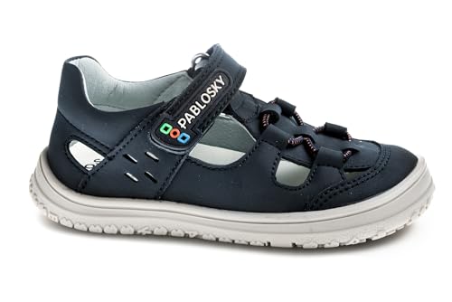 Sandale fille Pablosky Sonic 521724 en cuir blanc pour enfant