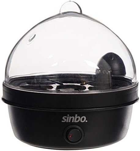 Sinbo SEB-5803 Yumurta Pişirme Makinesi, 7 Yumurta Kapasiteli, Otomatik Kapanma, ‎350 W, Çok Renkli, Standart