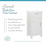 RiverRidge 06-037 Somerset Single Door Floor Storage Cabinet, White - Image 5