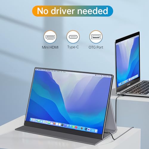 Image of Anyuse Portable 16.0 inch QHD 2.5K Laptop Monitor - USB C HDMI Gaming Ultra-Slim IPS Display w /Smart Cover & Speakers, HDR Plug&Play, External Monitor for Laptop PC Phone Mac Xbox PS5 /PS4 Switch