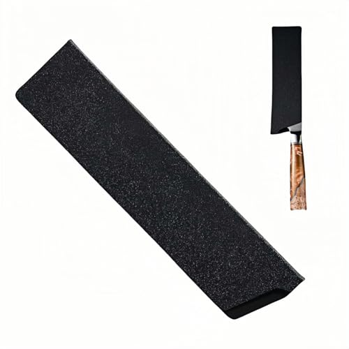 Professional 8-Inch Knife Sheath, Black ABS Plastic with Felt Lining, Waterproof Blade Guard Cover for 7-8 Inch Chef Knives, Kitchen Storage, Travel Protection
