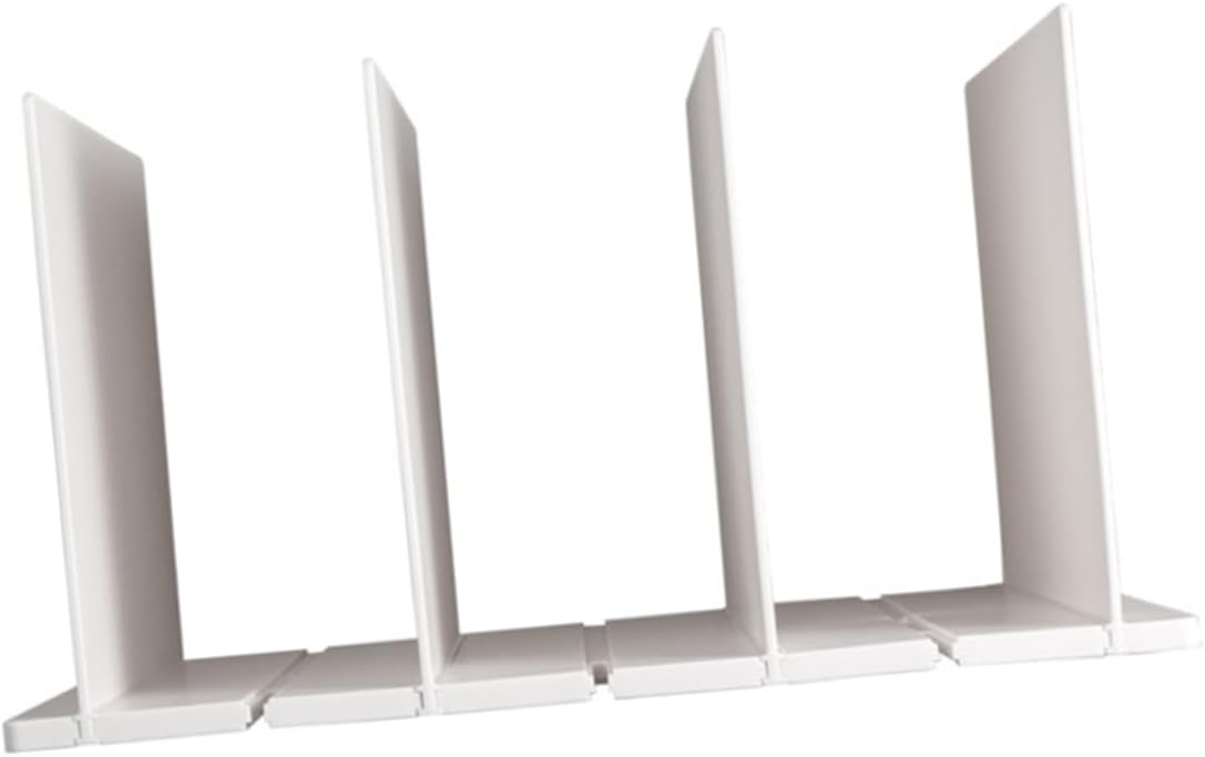 Plastic Shelf Dividers for Organizing Clothes and Reusable Closet Separators Multi-Purpose Storage for Bedroom Kitchen and Office