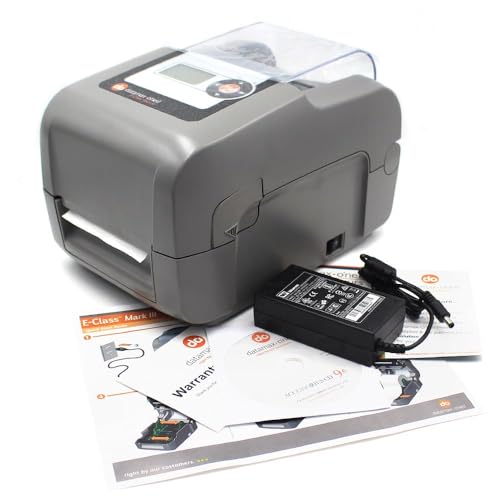 Image of GETPARTS EP2-00-0H000P00 Datamax E-Class E-4206P Mark III Professional Label Printer Model, LAN USB Serial Interface, with AC Adapter