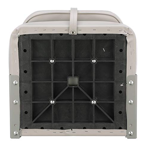 image for Attwood 98395GY Low-Back Padded Boat Seat, Gray, High-Impact Plastic F