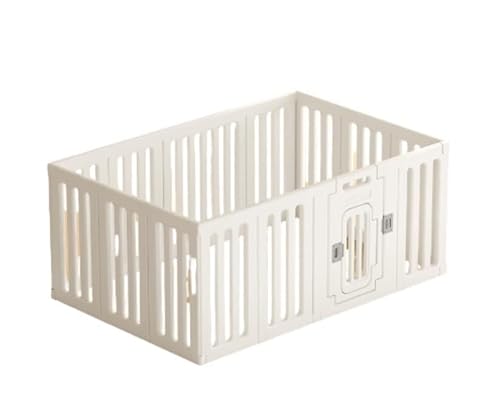 犬用サークル 犬 サークル ペットサークル 14枚 長さ143x幅93x高さ60cm 犬ケージ 扉付き DIY 自由にレイアウト 簡単組立 脱出防止 室内ケージ ペット用品 猫用 犬用 小動物 屋外 室内用