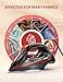 Sundu Steam Iron for Clothes with Rapid Heating Ceramic Coated Soleplate,1500W with Precise Thermostat Dial,Self-Cleaning, Auto-Off,11.84oz Water Tank for Home Clothes Ironing Use,Red