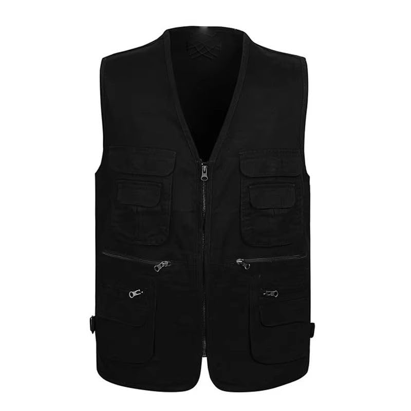 Chaleco de algodón para hombre casual ideal para excursiones y pesca en verano 7