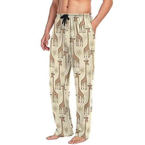Christmas Snowman Pajama Pants Mens Lounge Pants Straight-Fit Men Pajama Bottoms with Pockets Drawstring4
