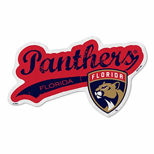Rico Industries NHL Florida Panthers Distressed Shape Cut Pennant - Home and Living Room Décor - Soft Felt EZ to Hang