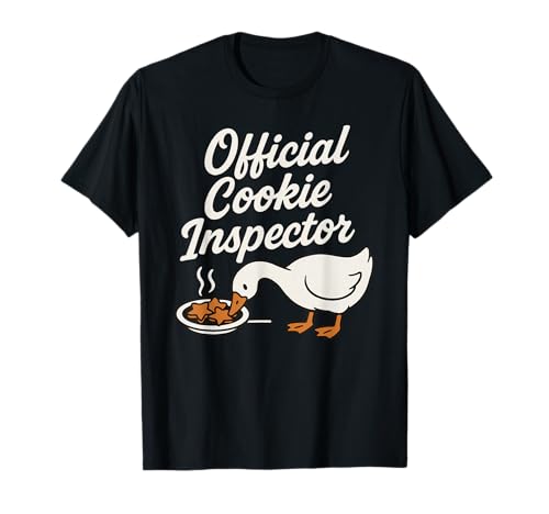 Offizieller Cookie Inspector Goose Christmas Funny Santa T-Shirt