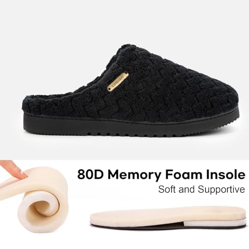 LongBay Women's Slip-On House Slippers Comfy Memory Foam Bedroom Shoes3