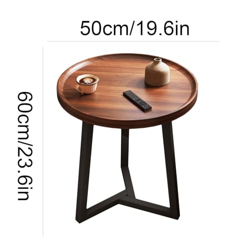 Table basse ronde robuste pour optimiser les petits espaces solution gain de place chambre et balcon - 3