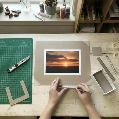24 Pack Chipboard Sheets 8.5 x 11 Inch, 22pt Thin Kraft Cardboard for Scrapbooking, Picture Frame Backing and Crafts (0.55mm Thick) by SCIETRIBE - Image 6
