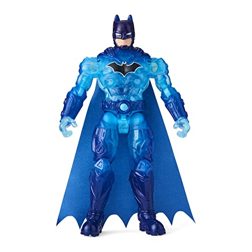 DC Comics Bat-Tech Batman 4-inch Action Figure with 3 Mystery Accessories, for Kids Aged 3 and up