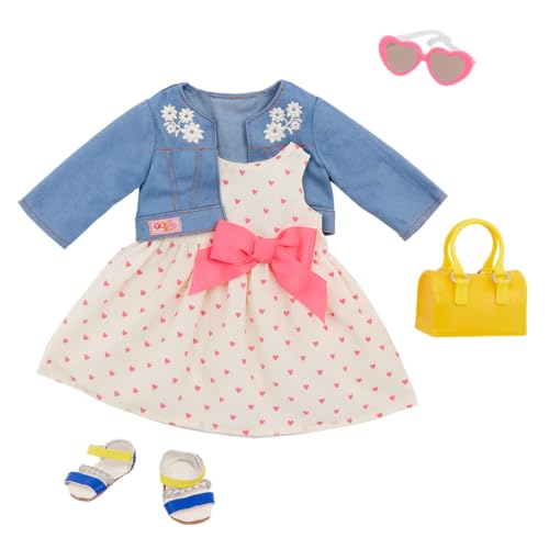 Our Generation Deluxe Heartprint Dress Outfit
