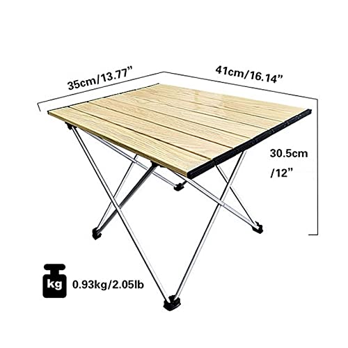 Table pliante avec plateau en aluminium robuste pour un rangement compact - 2