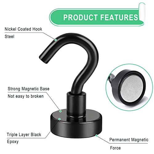 Mikede Black Magnetic Hooks thumb #3